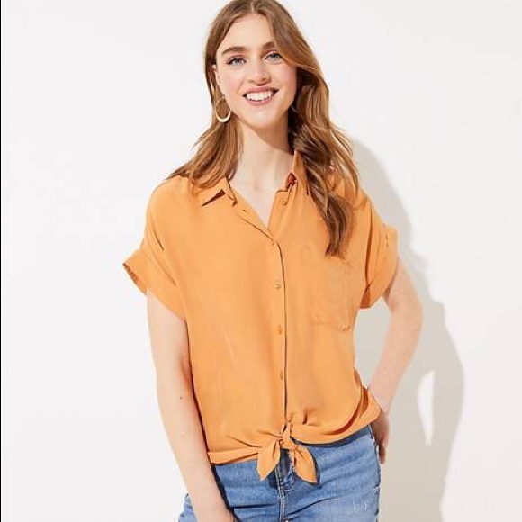 LOFT Tops - Short Sleeve Tunic Shirt